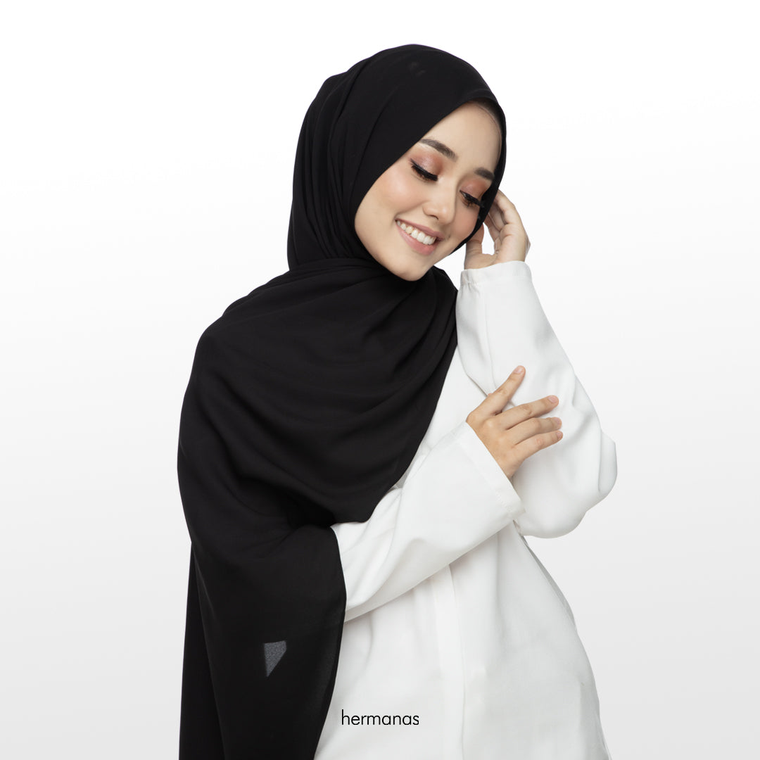 Shawl Hermanas Charcoal