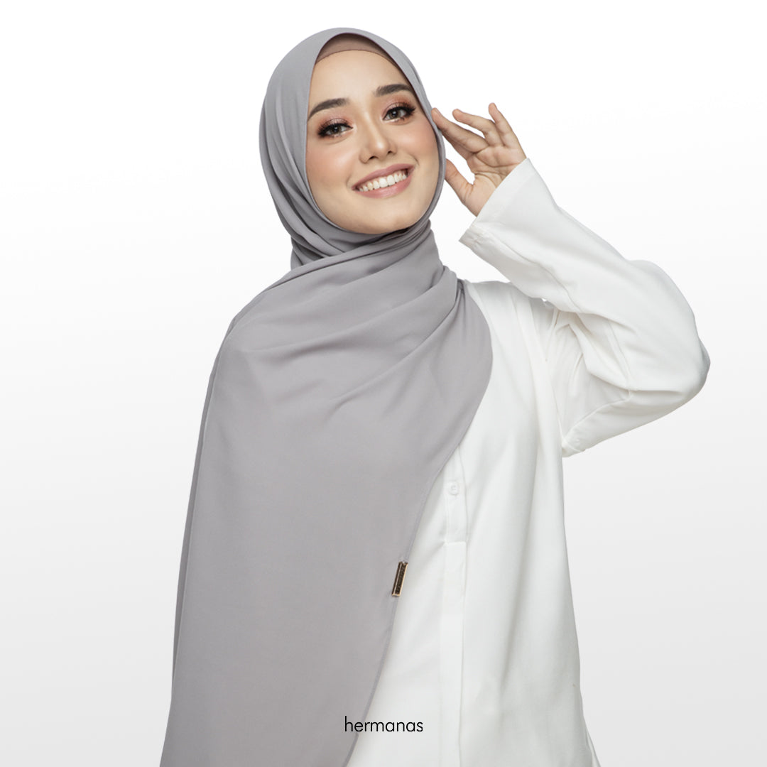 Shawl Hermanas Pewter Grey